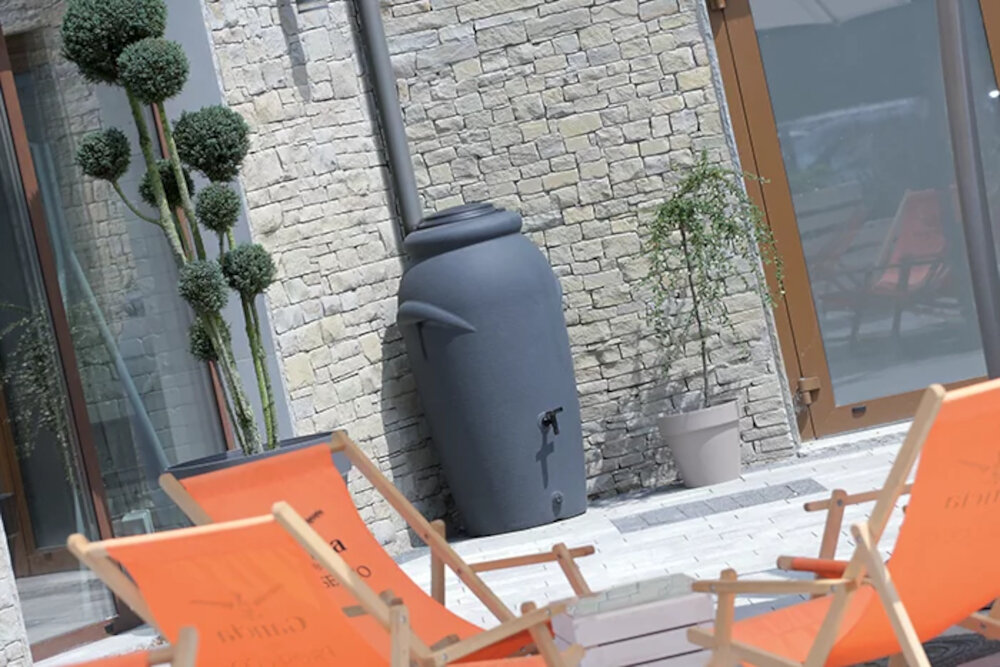 Zbiornik na deszczówkę PROSPERPLAST Aquacan Baby ICAN210-R736 210L Brązowy pojemnosc 210 litrow do podlewania roslin mycia samochodu prac domowych oszczednosc wody pitnej