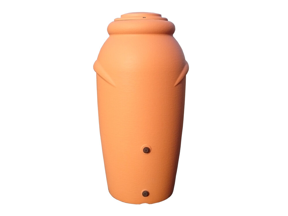 Zbiornik na deszczówkę PROSPERPLAST Aquacan Baby ICAN210-R736 210L Brązowy walcowaty ksztalt rozmiary 56 cm glebokosci 60 cm szerokosc 110 cm wysokosc lekka konstrukcja waga 0,67 kg