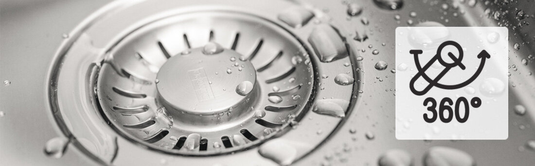 Bateria FRANKE Lina L 115.0728.479 Biały polarny Wylewka obrotowa 360° proste i komfortowe swoboda wygoda komfort