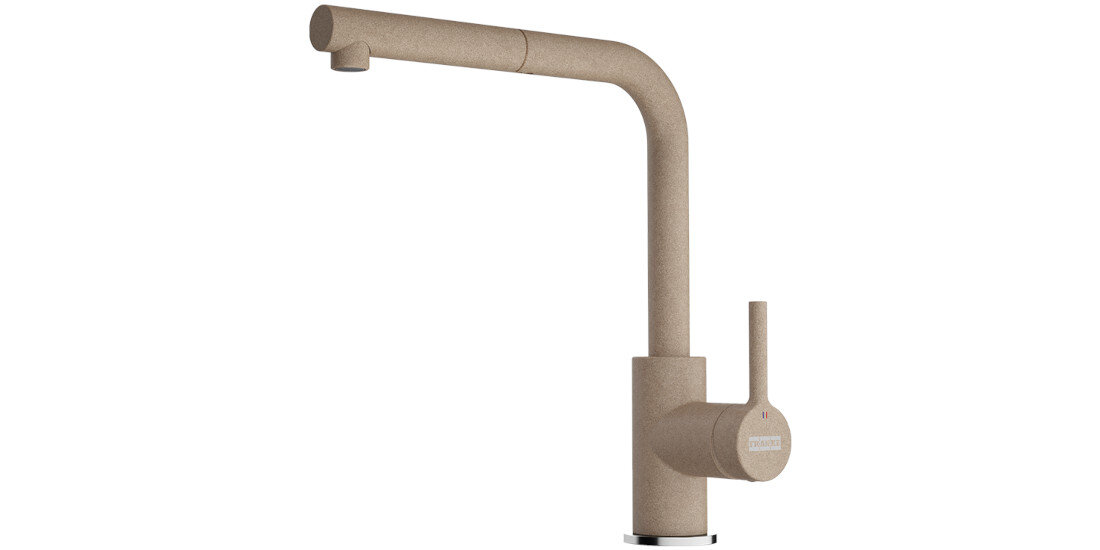 Bateria FRANKE Lina L Pull-out 115.0728.487 Cappuccino wygląd design prezentacja wizualizacja Funkcjonalne rozwiązanie