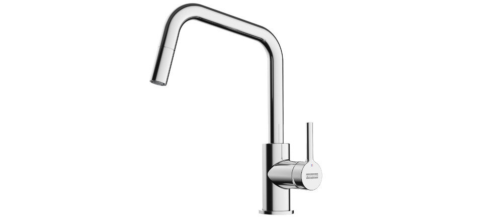 BATERIA KUCHENNA FRANKE LINA U PULL-OUT packshot kolor chrom wytrzymałość funkcjonalność design trwałość niezawodność styl praktyczność