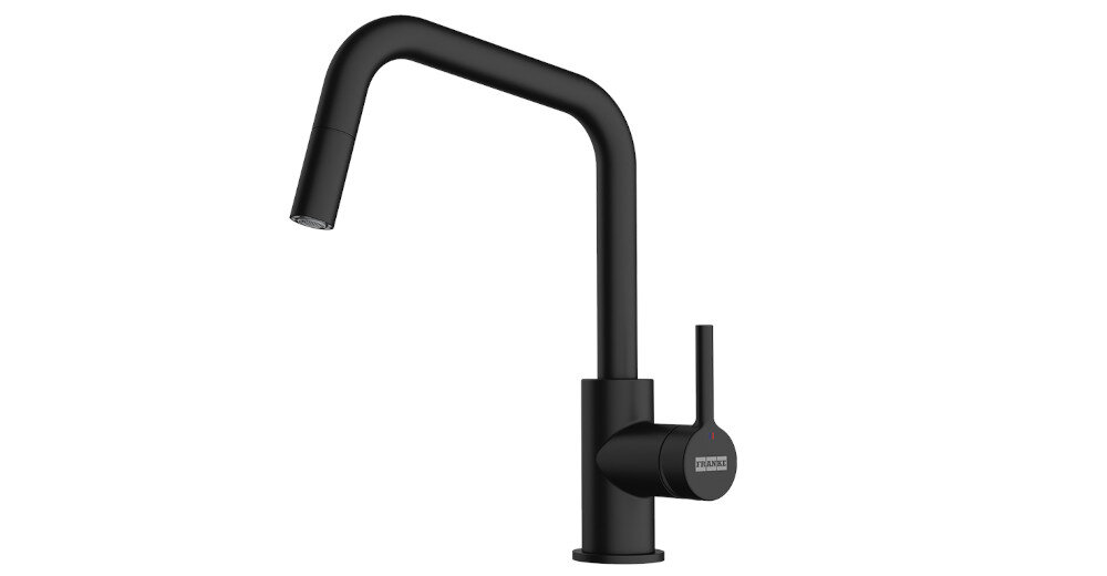 BATERIA KUCHENNA FRANKE LINA U PULL-OUT packshot kolor Czarny mat wytrzymałość funkcjonalność design trwałość niezawodność styl praktyczność