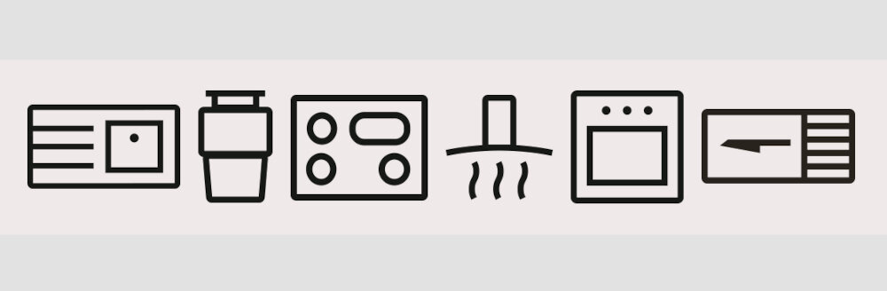 BATERIA KUCHENNA FRANKE LINA U PULL-OUT grafika szare tło ikony rysunki urządzania AGD armatura oferta