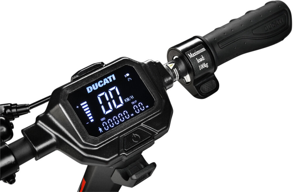 Hulajnoga elektryczna DUCATI Pro II Evo Czarny intuicyjny wyświetlacz LCD