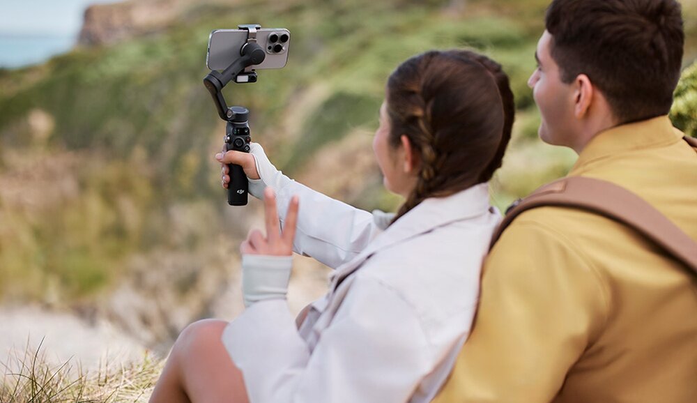 Gimbal DJI Osmo Mobile 7P nagrywanie selfie