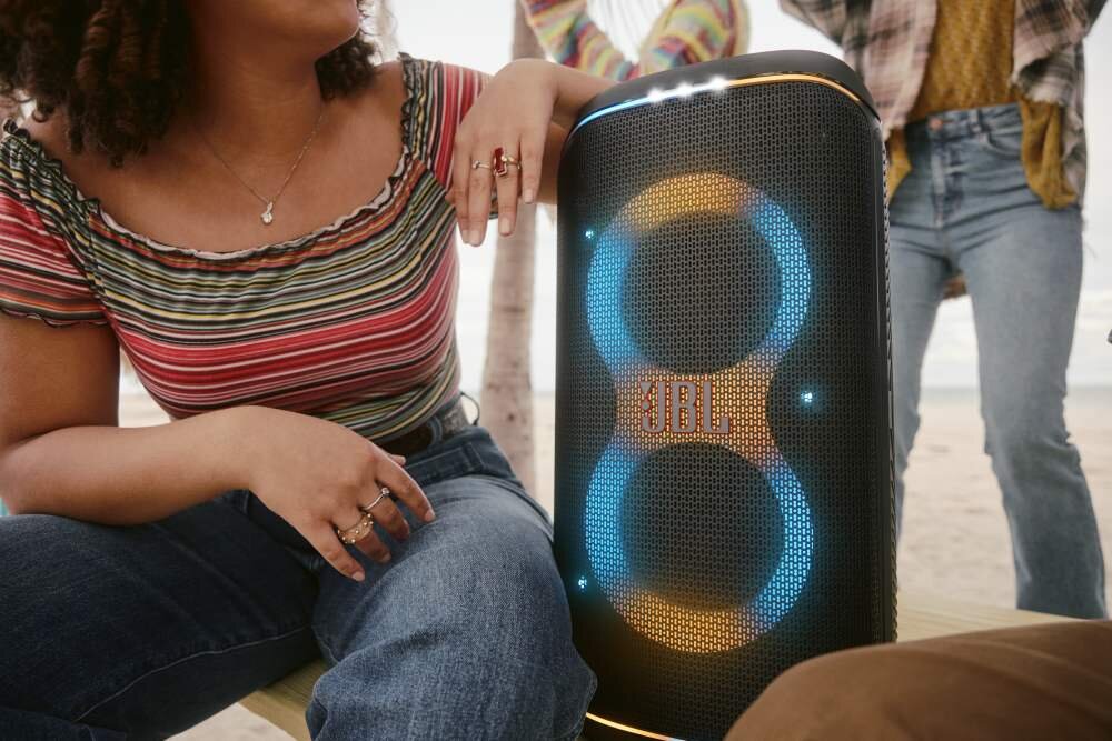 Power audio JBL Partybox Stage 120 dźwięk głośniki pasmo przenoszenia moc 