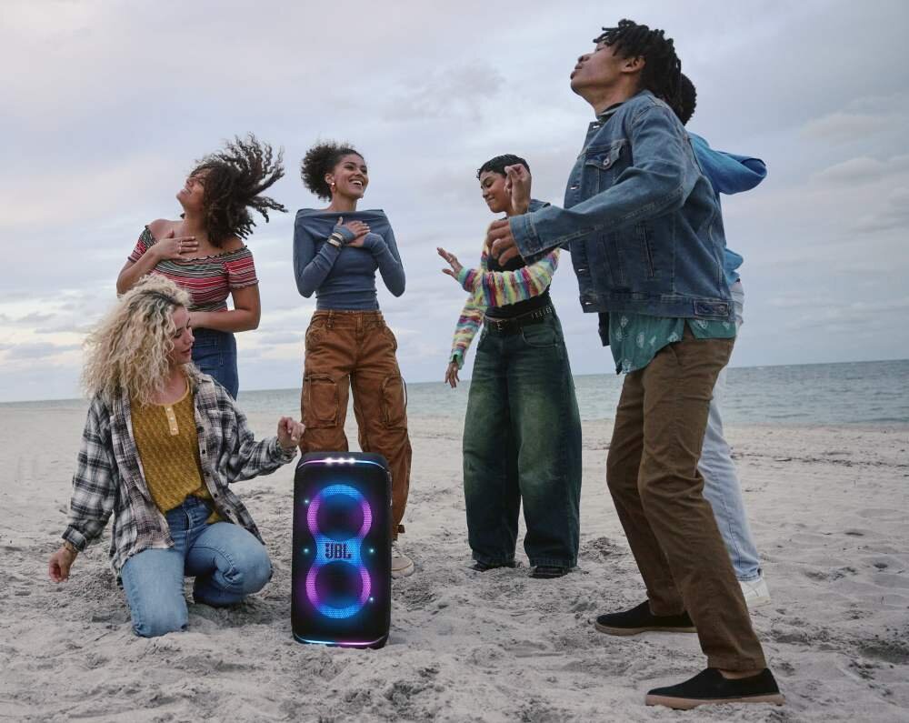 Power audio JBL Partybox Stage 320 odporność woda klasa IPX4