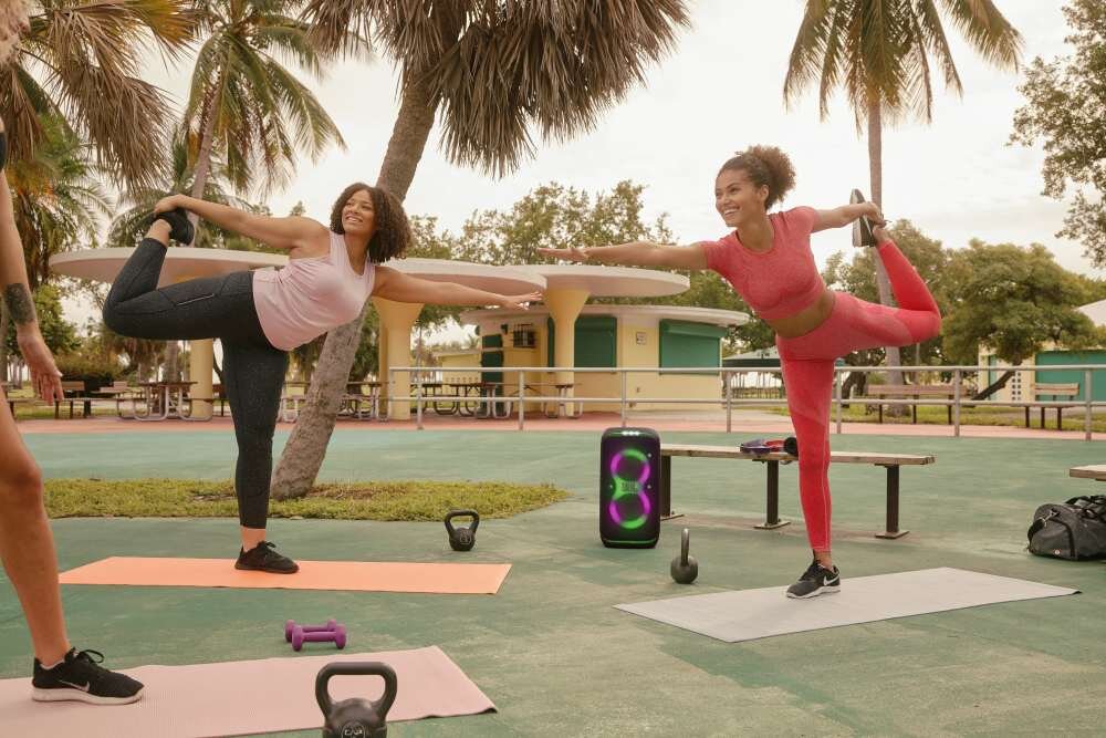 Power audio JBL Partybox Stage 320 APLIKACJA jbl partybox auracast ai sound boost