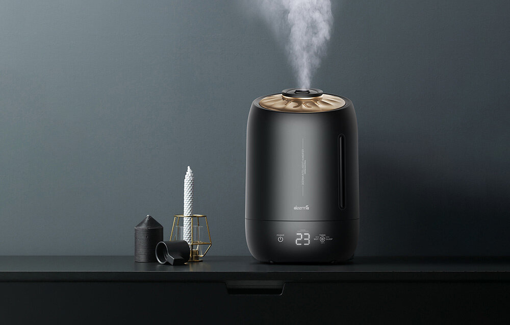 Nawilzacz ultradzwiękowy DEERMA F600 Czarny zdrowie samopoczucie