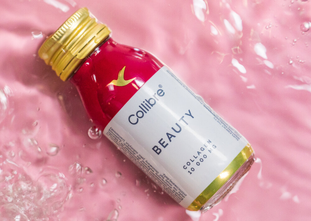 Kolagen COLLIBRE Beauty shot 15 x 60 ml buteleczka kolagenu położona na wodzie piękno zdrowie poprawia kondycję stawów kzem z ekstraktu bambusa 12 mg elastyczność skóry i stawów