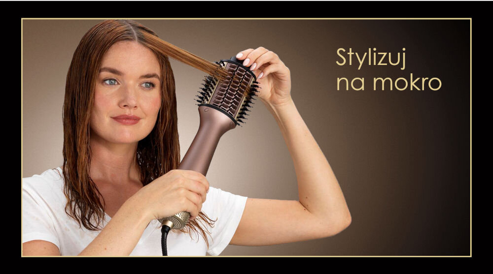 Suszarko-lokówka BABYLISS A95E 40, 50 mm 1000 W tryb na mokro otwarcie wylotów ciepłego powietrza suszenie wilgotnym włosów nadanie objętości efektywne stylizowanie komfort użytkowania oszczędność czasu ciepłe powietrze naturalny lekki efekt 