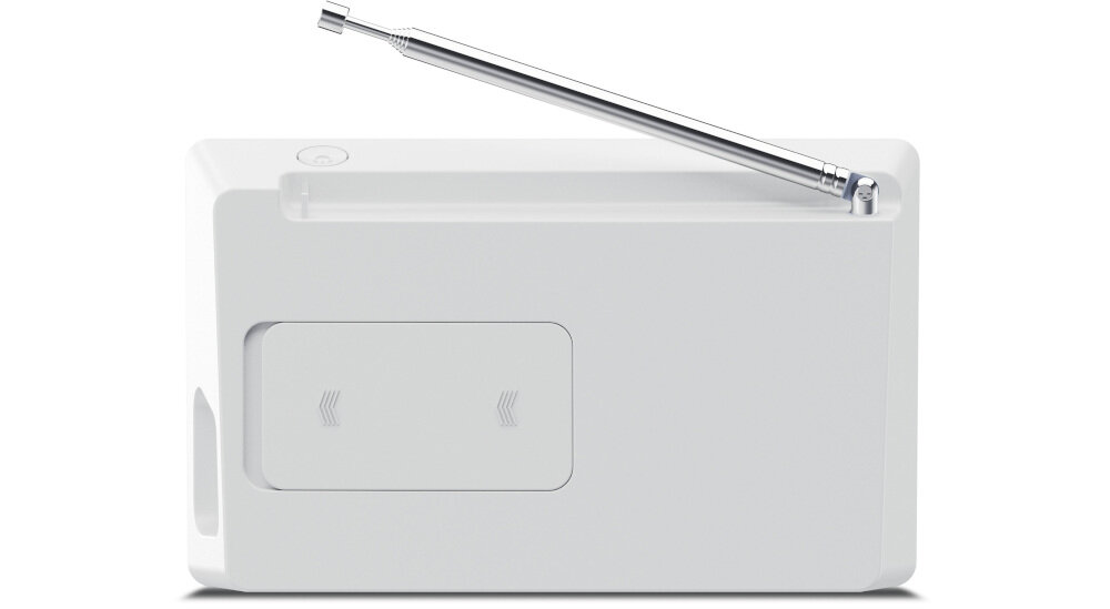 Radio TECHNISAT Digitradio 2 Bluetooth strumień muzyki mobilnie, radio od tyłu na białym tle