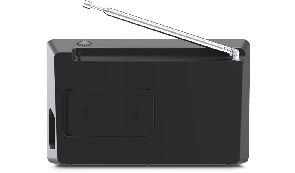 Radio TECHNISAT Digitradio 2 Bluetooth strumień muzyki mobilnie, radio od tyłu na białym tle