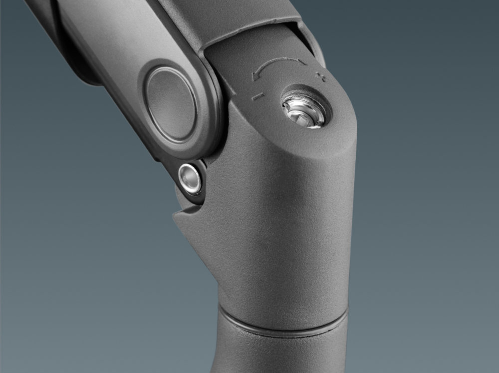 ONE FOR ALL DM5210 Regulacja napięcia siłę podparcia do wagi monitora grania oraz pracy przy biurku - zbliżenie na regulację 