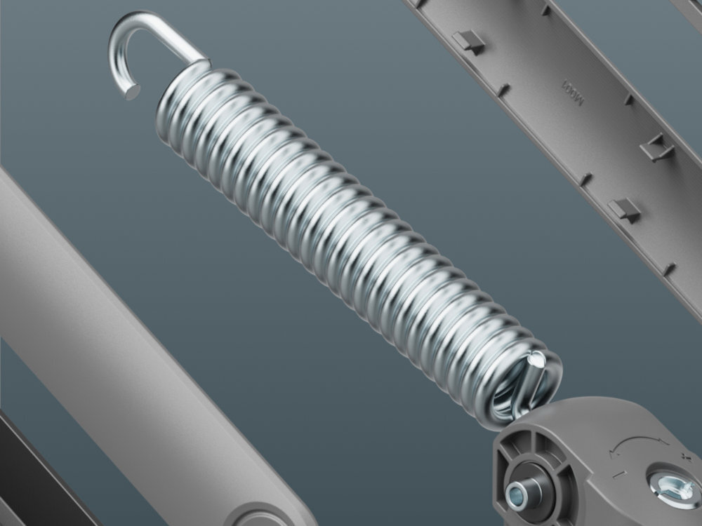ONE FOR ALL DM5210 One For All płynną i precyzyjną regulację wytrzymałemu systemowi sprężyn mechanicznych regulacji napięcia różnych rozmiarów i wag monitorów - zdjęcie spreżyny