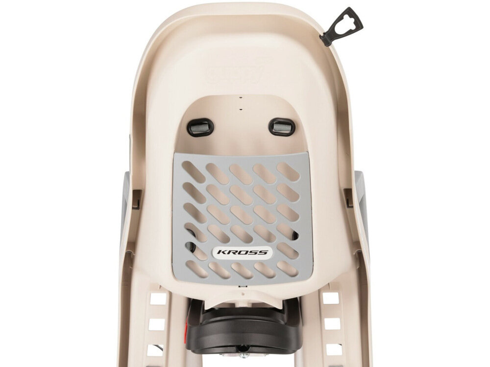 Fotelik rowerowy POLISPORT Guppy RS Beżowy najwyższy standard bezpieczeństwa nie zawiera substancji szkodliwych dla dziecka i otoczenia