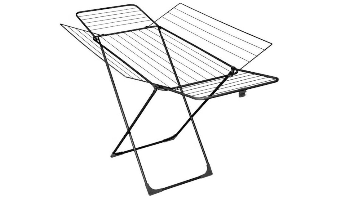 Suszarka na pranie VELKEA H300 Czarny mechanizm składania Blokada samoczynnego składania łatwe przechowywanie