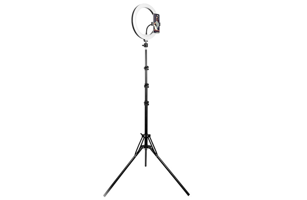 LAMPA TRACER PIERŚCIENIOWA RING 30CM Z MINI STATYWEM moc lumeny