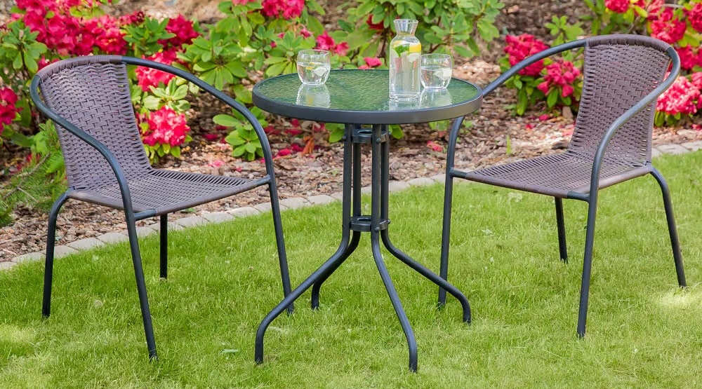 Krzesło ogrodowe PATIO Bistro Plus czarny latwe czyszczenie pielegnacja zywotnosc uniweralnosc