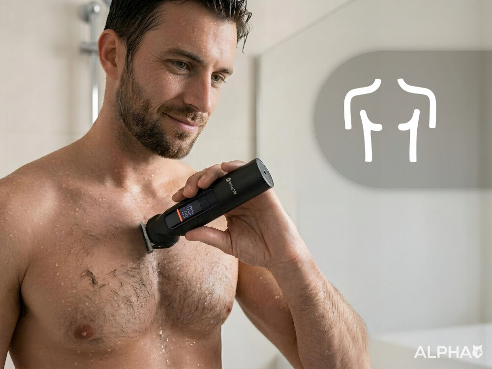 Trymer ALPHA ABS-07 zdjęcie lifestyle Gładkie wykończenie skóry