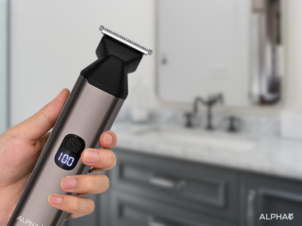 Trymer ALPHA ABS-07 trymer 6w1, prcyzja, wbudowany akumulator, wodoodporność, magnetyczne głowice