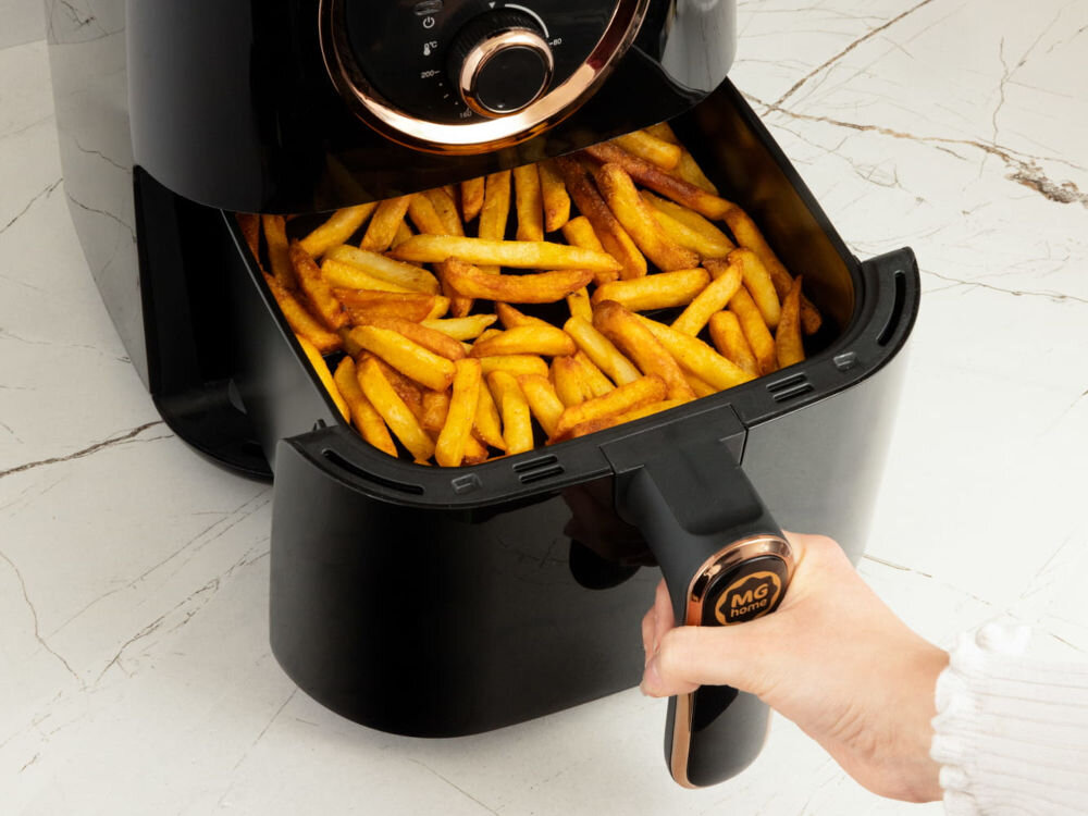 Air Fryer Frytkownica beztłuszczowa MG HOME AF24007M 4.2l 8 programów gotowania AirChef AC-420 frytkownica beztłuszczowa cyrkulacja powietrza mniejsze użycie tłuszczu 4,2 l