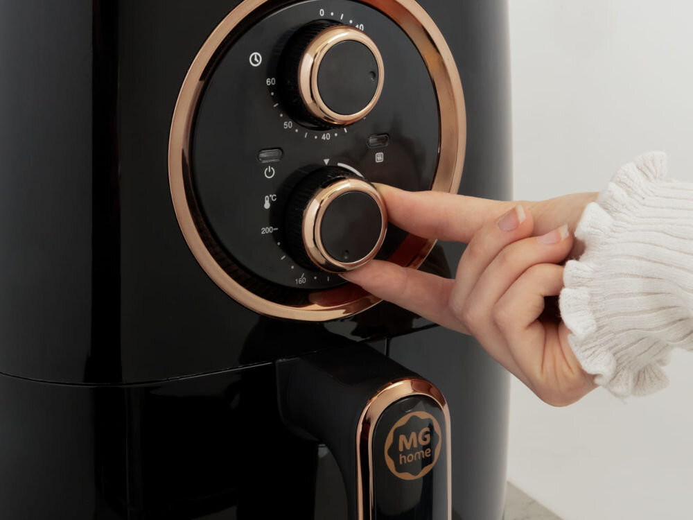 Air Fryer Frytkownica beztłuszczowa MG HOME AF24007M 4.2l 8 programów gotowania AirChef AC-420 regulator czasu 5–60 min regulator temperatury 80–200°C 8 ikon ułatwienie
