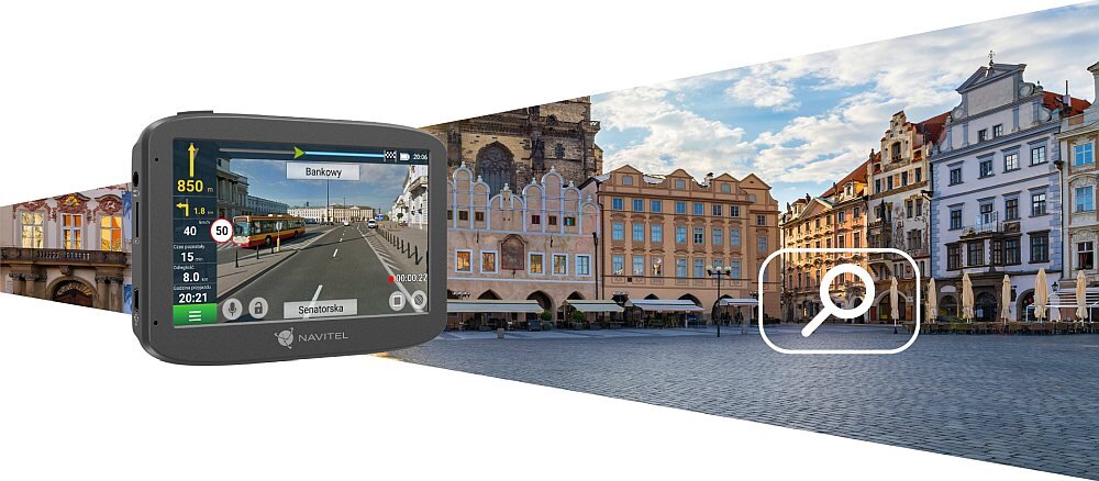 Nawigacja NAVITEL RE 5 Dual samochód rejestrator mapa nagrywanie ładowanie 