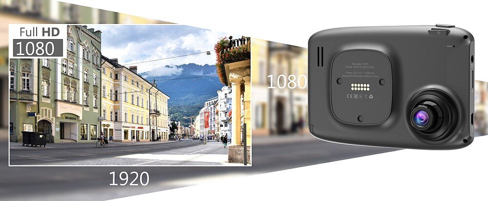 Nawigacja NAVITEL RE 5 Dual samochód rejestrator mapa nagrywanie ładowanie 