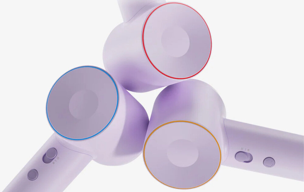 Suszarka LAIFEN Se Special Fioletowy  1500W Wskaźnik LED informacja zakres proste rozwiązanie kontrola ustawienia dopasowanie parametrów Pełna kontrola stylizacji