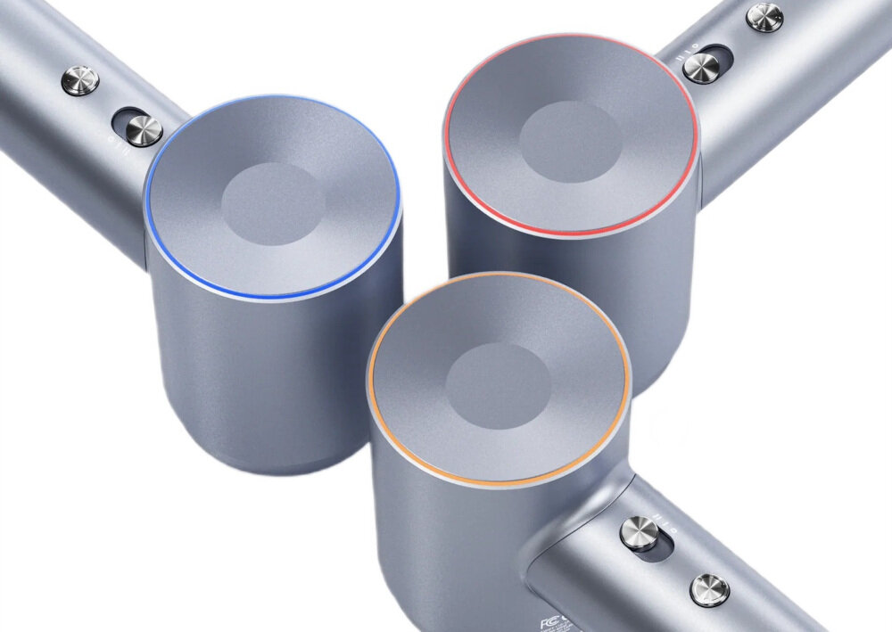 Suszarka LAIFEN Swift Special Srebno-niebieski 1500W Regulacja temperatury Trzy zakresy temperatury dwa poziomy nadmuchu dopasowanie suszenie potrzeby ochrona kontrola proces stylizacja