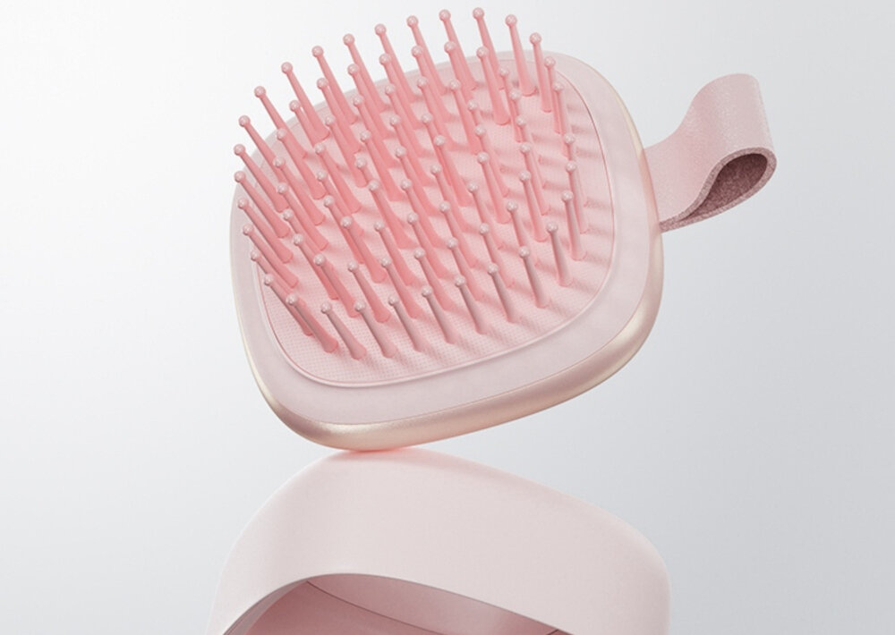 Szczotka do włosów LAIFEN Air Hairbrush Różowy wygląd design prezentacja wizualizacja Codzienna pielęgnacja