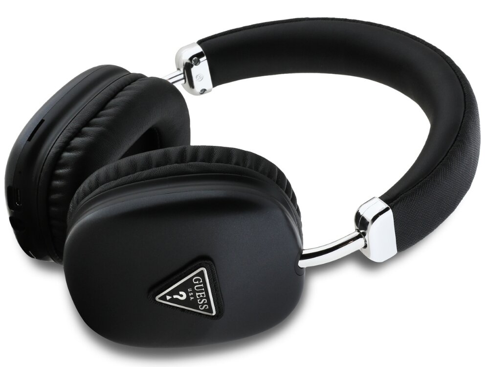 Słuchawki GUESS Metallic Triangle Logo złote komfortowe miękkie logo Guess