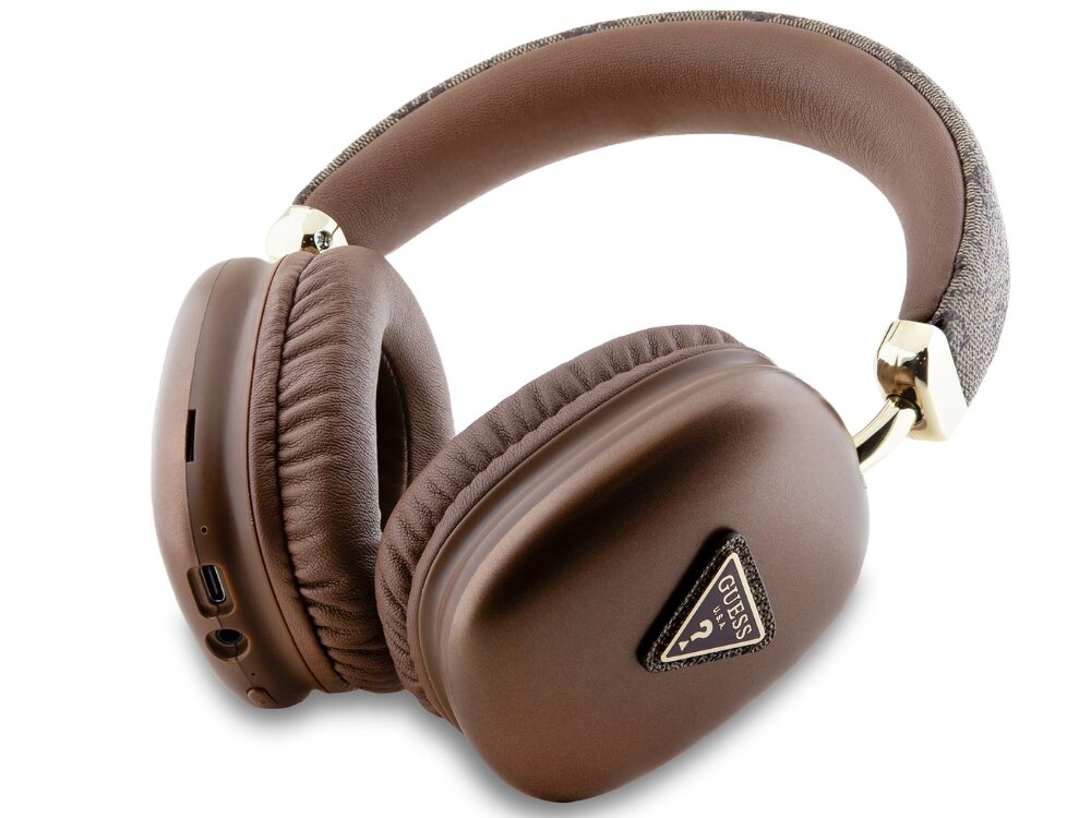 Słuchawki GUESS 4G Triangle Logo złote komfortowe miękkie logo Guess