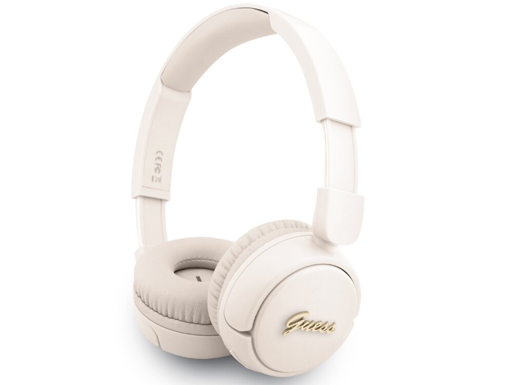 Słuchawki GUESS Metal Logo Script czarne bezprzewodowe Bluetooth 5.3 eleganckie nauszne