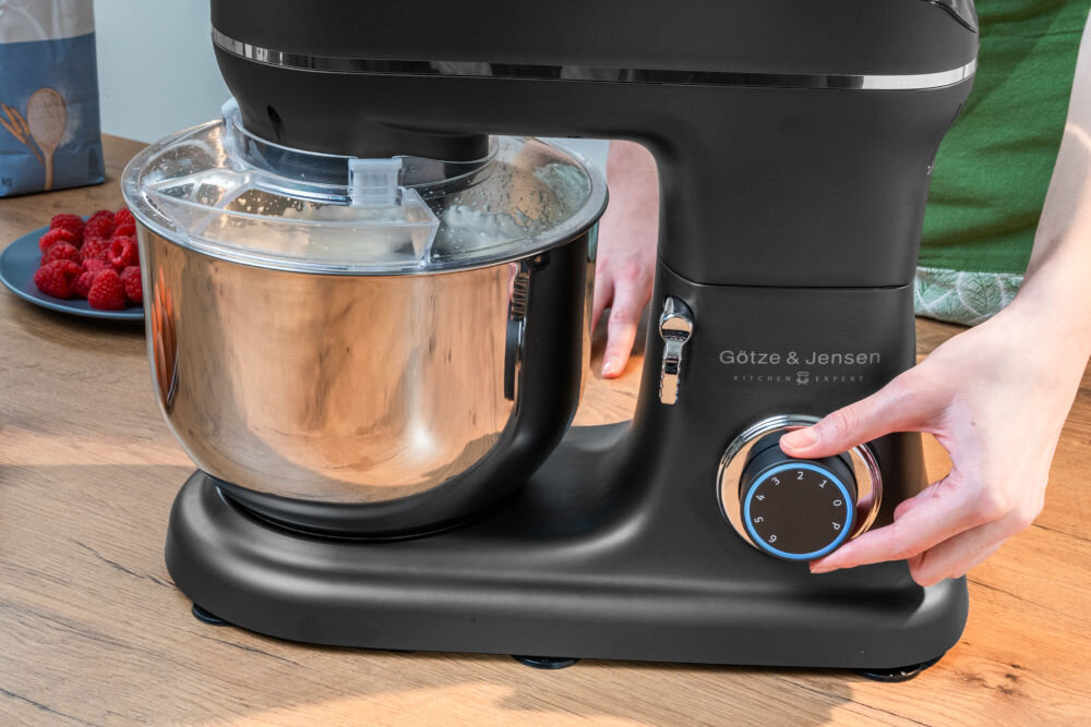 Robot planetarny GÖTZE & JENSEN SB400K pokrętło regulacji prędkości w użyciu