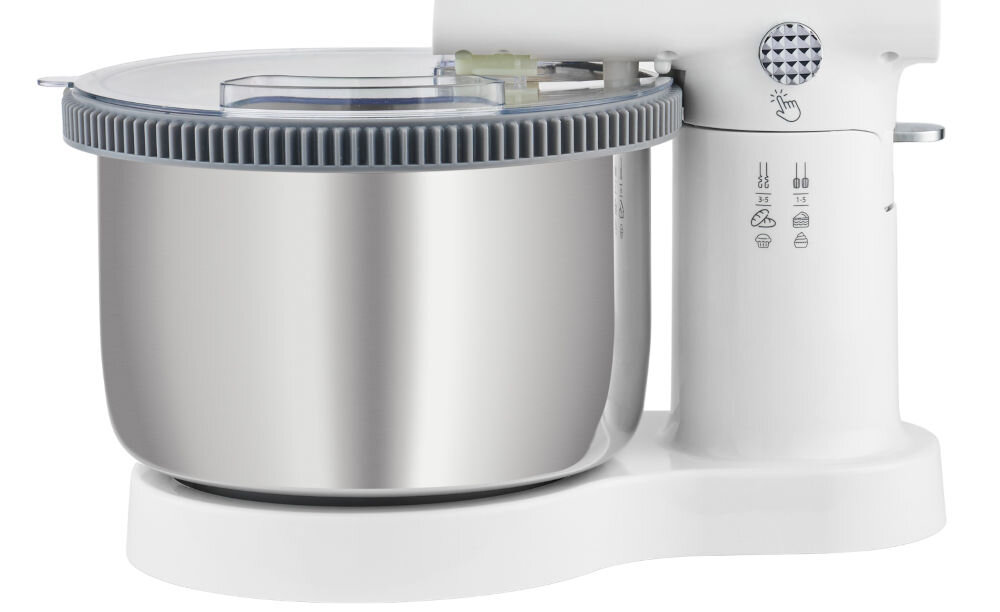 Mikser ZELMER ZHM2659 Supersilent obrotowa misa automatyczne obracanie idealne połączenie misa pojemność 3,8 l ze stali nierdzewnej duże ilości składników praktyczne rozwiązania szybsze dokładniejsze bardziej efektywne mieszanie prostszy do przygotowania posiłek 