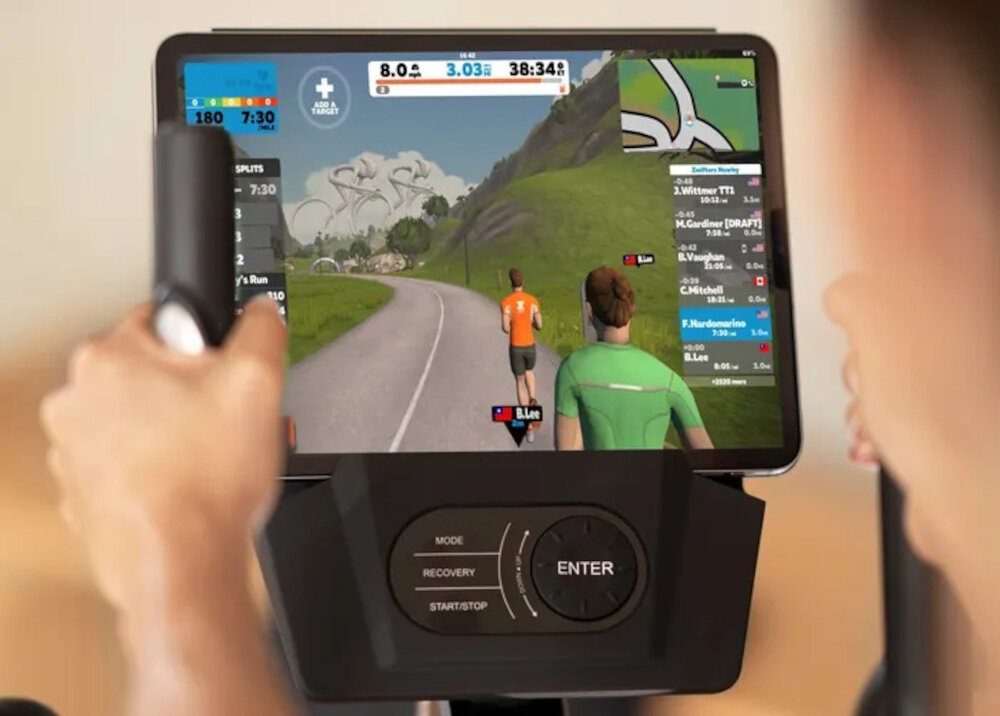 Orbitrek eliptyczny HAMMER Cross Pace 5.0 NorsK modul Bluetooth aplikacje HAMMER WORKOUTS Kinomap Zwift uchwyt na telefon/tablet