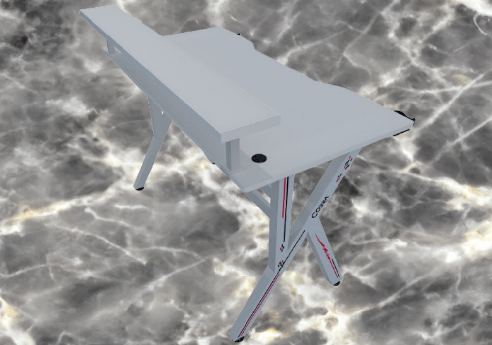 Biurko COBRA CR4010WH estetyka funkcjonalność styl komfort wyposażenie