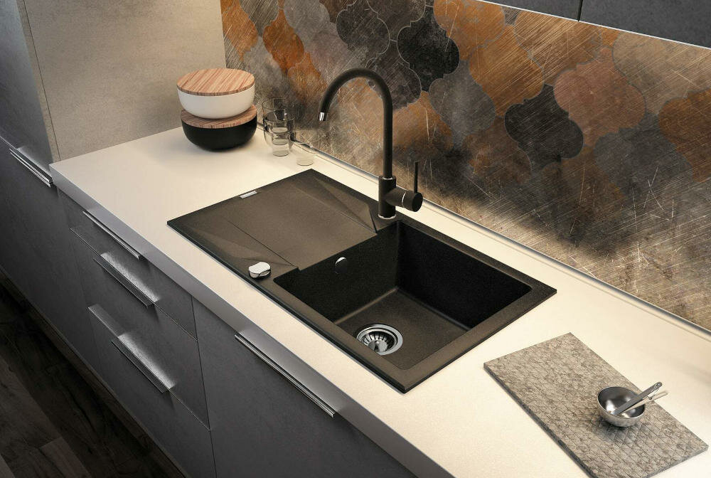DEANTE Nemezja BEN 262M wykończenie tradycyjny błyszczący chrom minimalistyczy design elegancki kształt nowoczesna kuchnia tradycyjna aerator strumień filtr woda redukcja butelki plastik