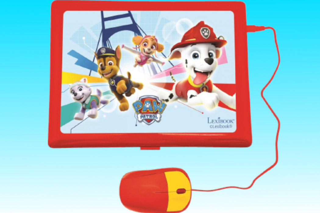 Zabawka laptop edukacyjny LEXIBOOK Psi patrol 124 aktywności JC598PAI17 zabawa pomoc nauka edukacja postacie bajki