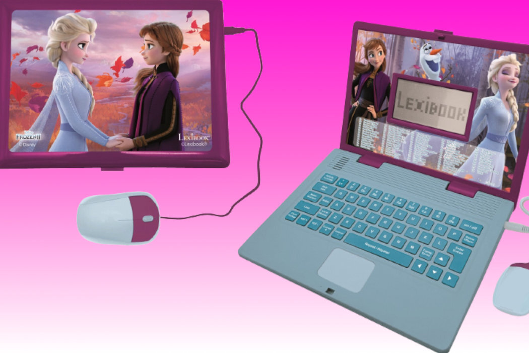Zabawka laptop edukacyjny LEXIBOOK Kraina Lodu 2 124 aktywności JC598FZI17 zabawa pomoc nauka edukacja postacie bajki