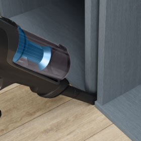 <b>Ssawka szczelinowa</b> precyzyjnie dotrze do trudno dostępnych miejsc.