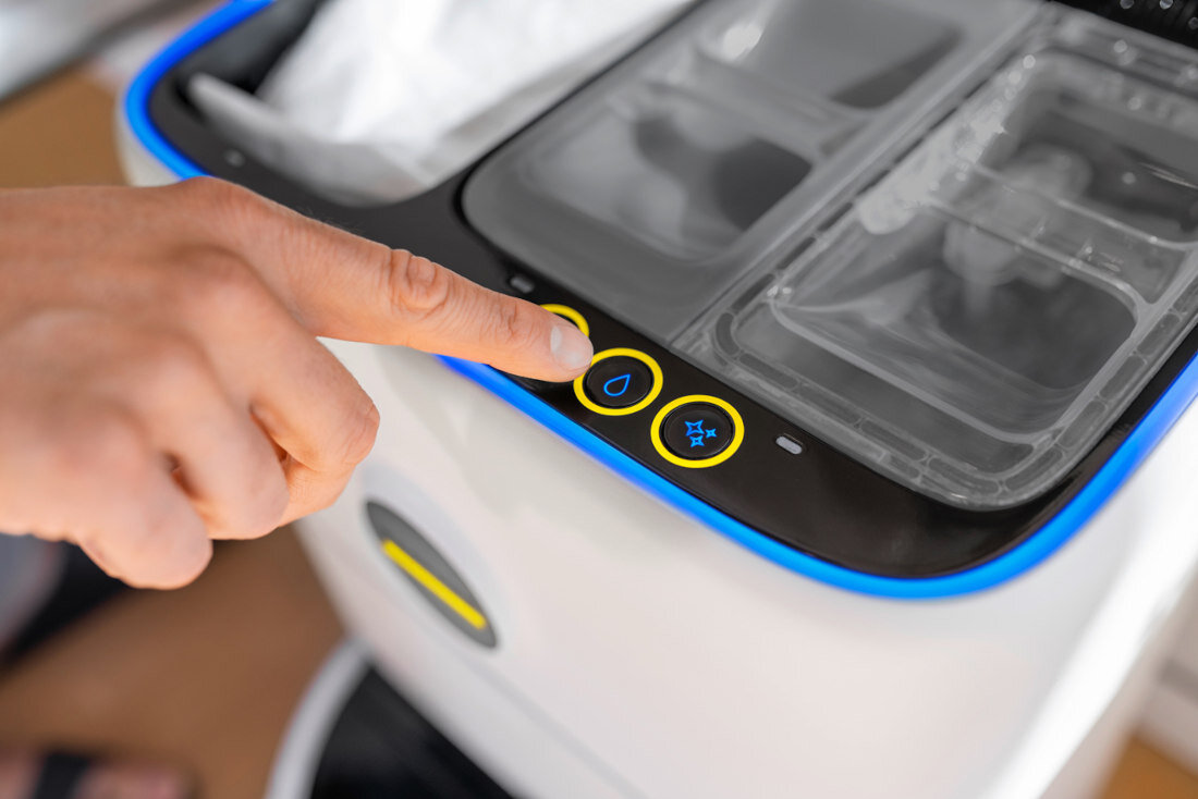 Robot sprzątający KARCHER RVF 7 Comfort 1.269-690.0 Łatwa obsługa Przycisk szybkiego startu intuicyjna aplikacja dopasowanie działanie czas pracy czas ładowania