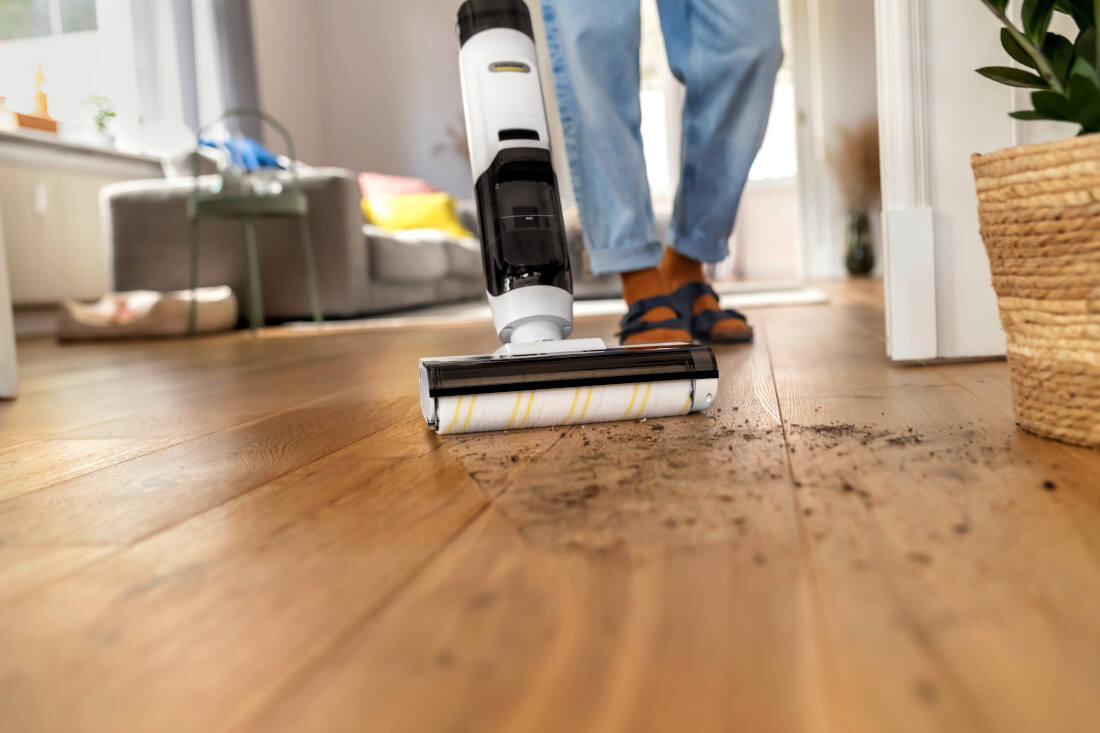 Wałek KARCHER do mopa FCV3 2.863-384,0 Komfort użytkowania waga wymiary przechowywanie obsługa płynne prowadzenie