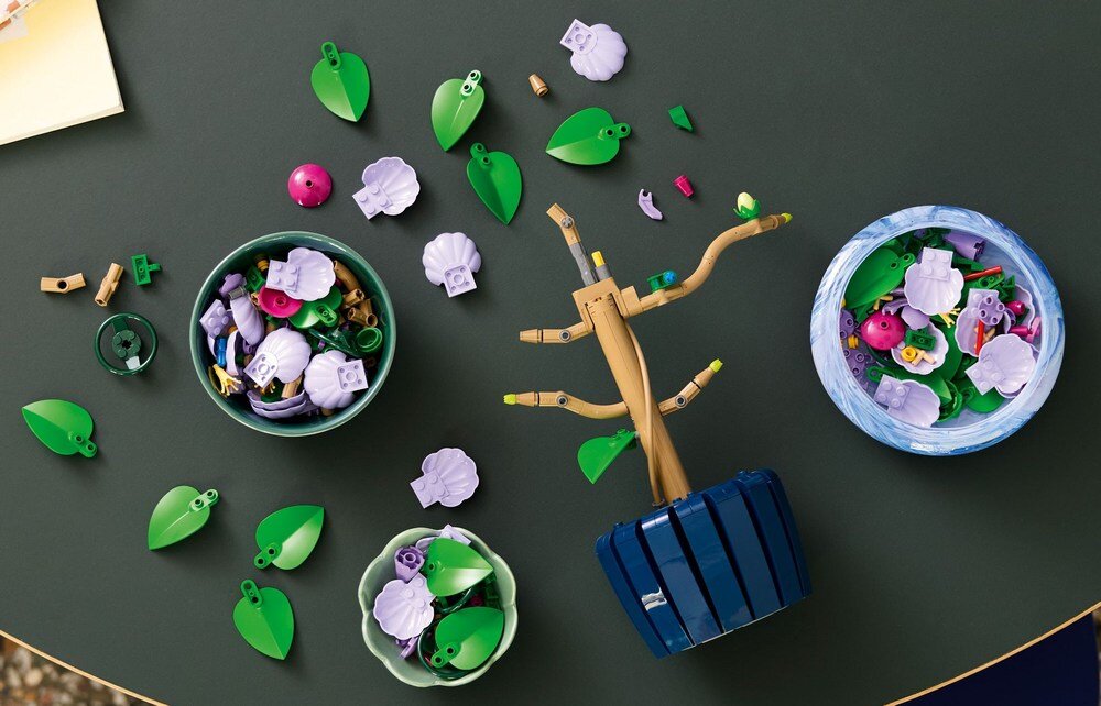 LEGO 10372 Botanicals Hibiskus relaks spędzanie czasu kreatywne myślenie koordynacja
