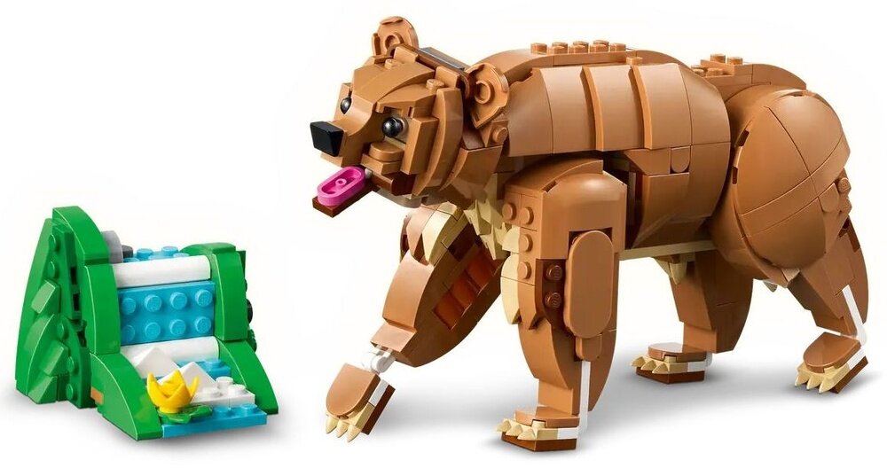 LEGO 31166 Creator 3w1 Piękny koń, przebudowa na niedźwiedzia lub jelenia Figurki  23 cm wysokości, 24 cm długości i 8 cm szerokości 685-elementowy 