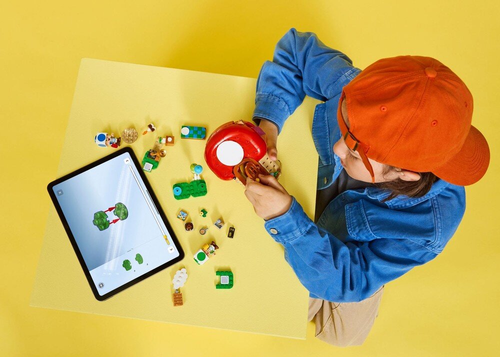 LEGO 72041 Super Mario Toad i domówka zdolności manualne rozwój dziecka koordynacja umiejętności wyobraźnia 
  