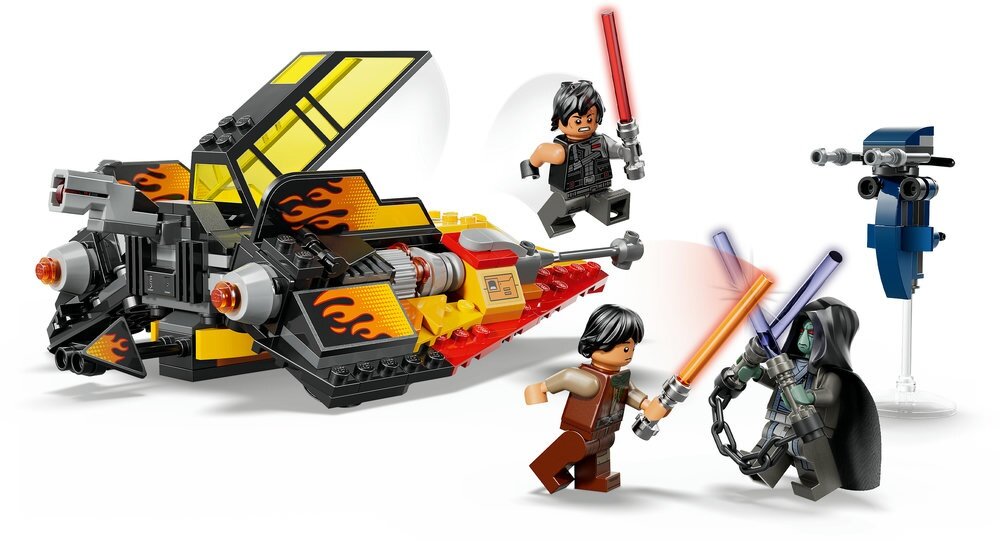 LEGO 75414 Star Wars Płomienny śmigacz śnieżny  naklejki z płomieniami 