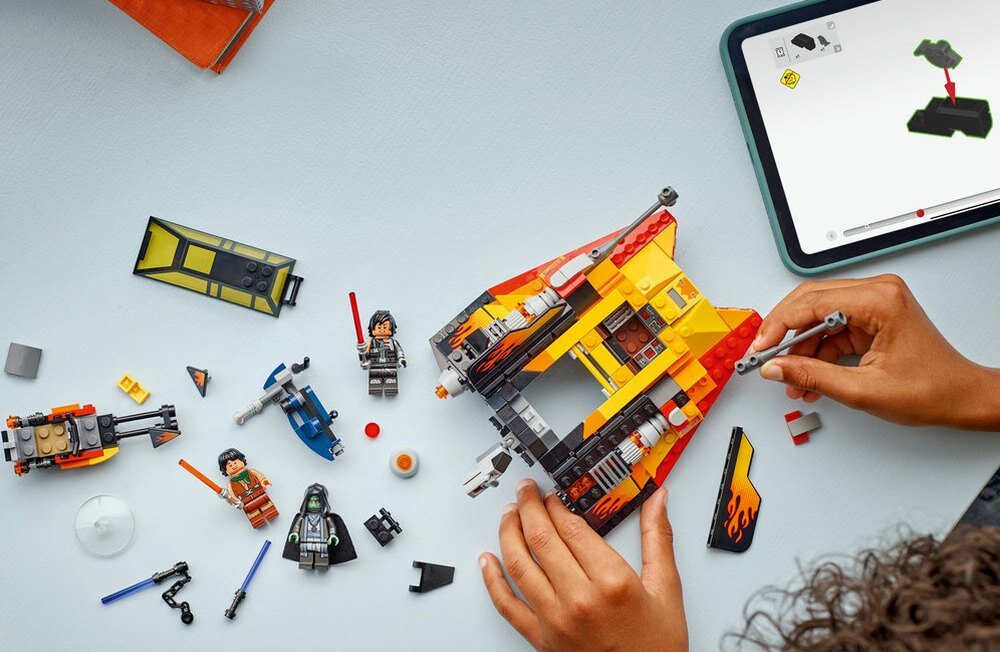 LEGO 75414 Star Wars Płomienny śmigacz śnieżny zdolności manualne rozwój dziecka koordynacja umiejętności wyobraźnia 
 